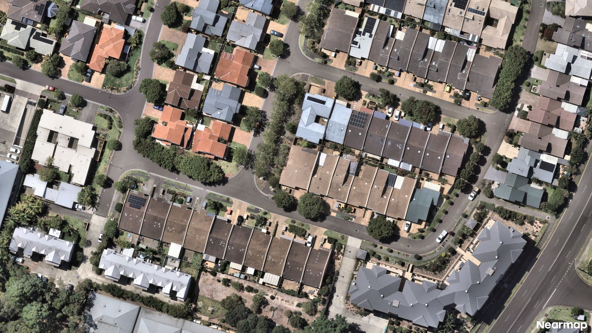 Vertical aerial view