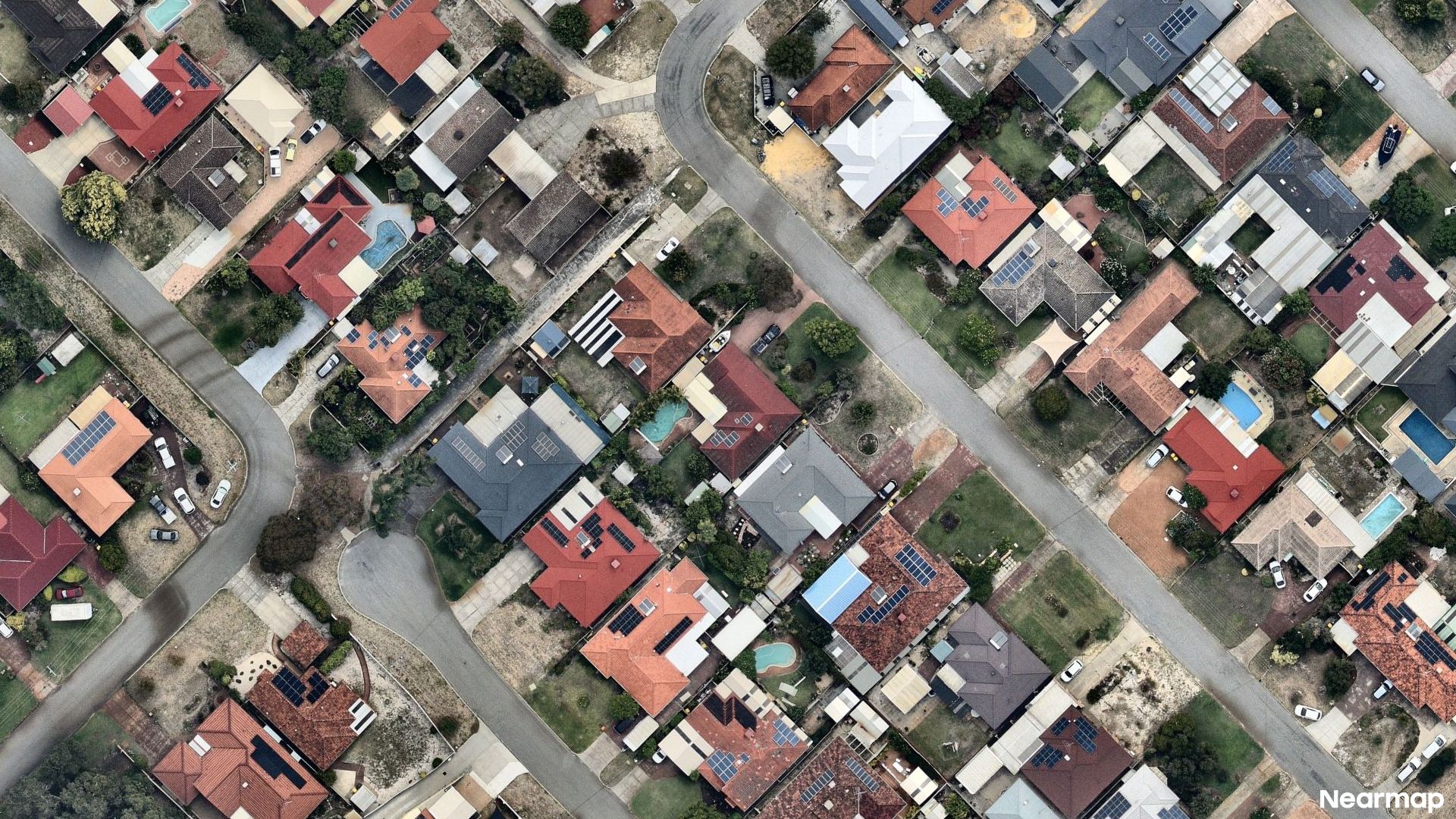 Vertical aerial view