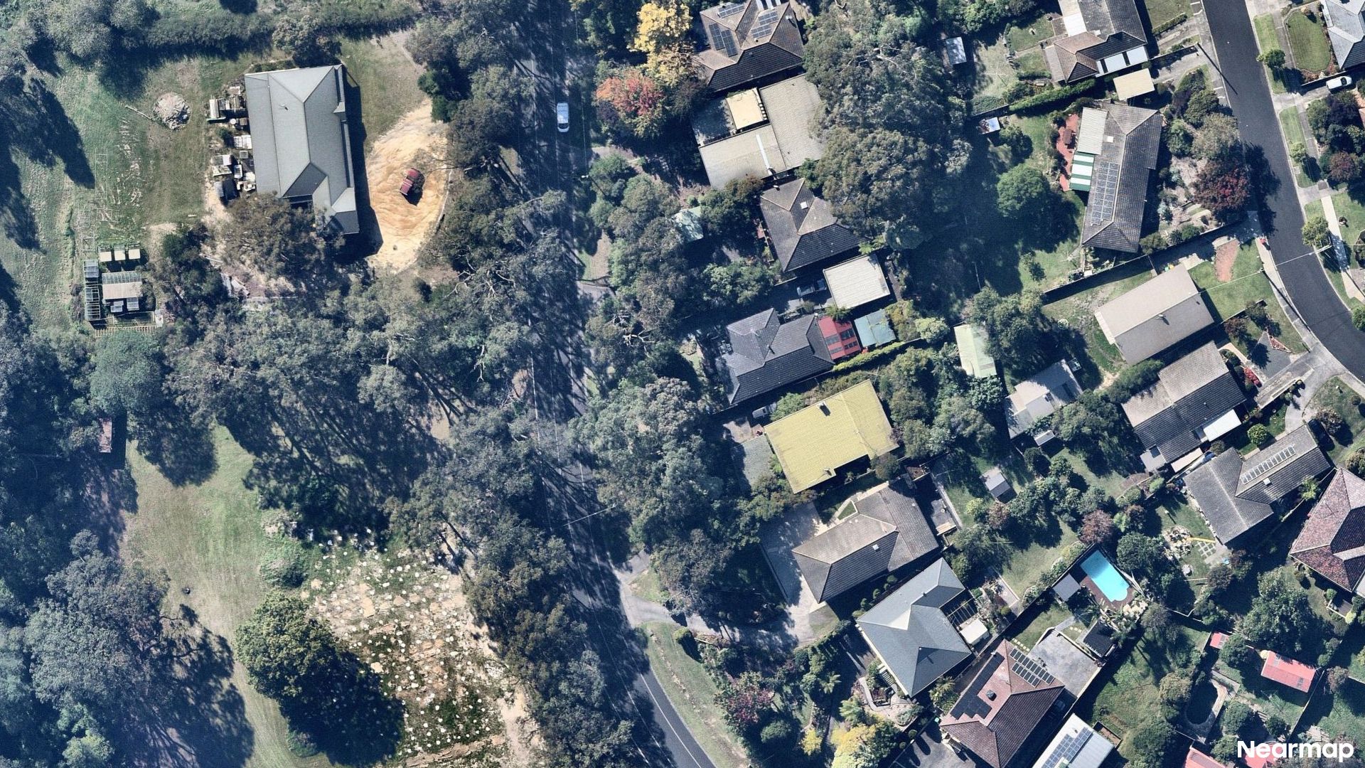 Vertical aerial view