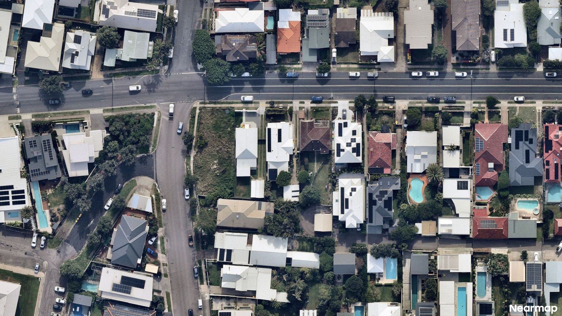Vertical aerial view