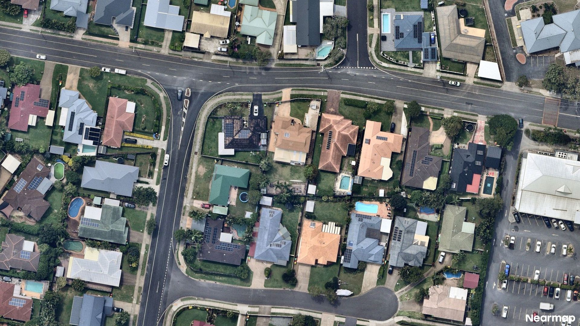 Vertical aerial view