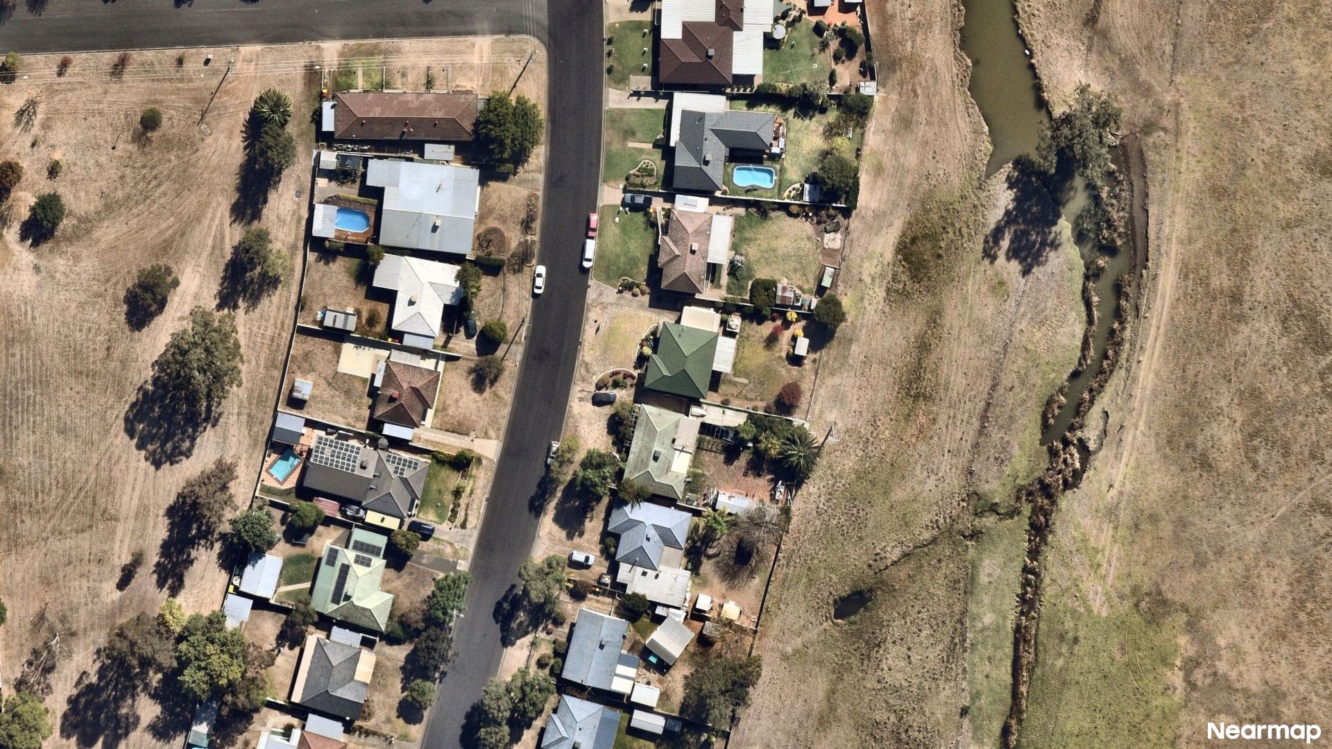 Vertical aerial view