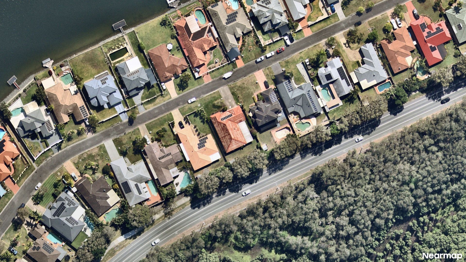 Vertical aerial view