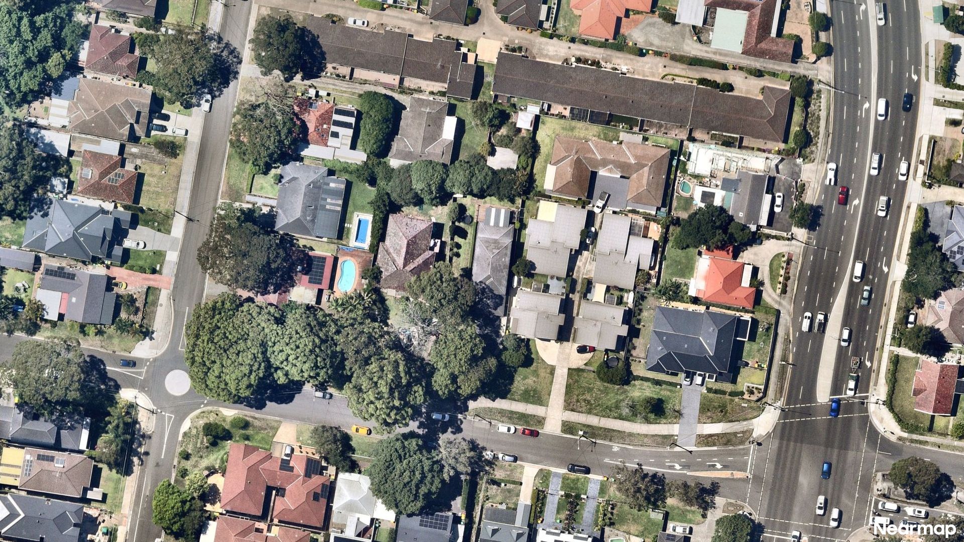 Vertical aerial view
