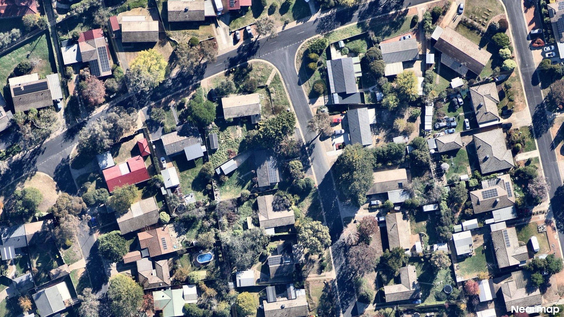 Vertical aerial view
