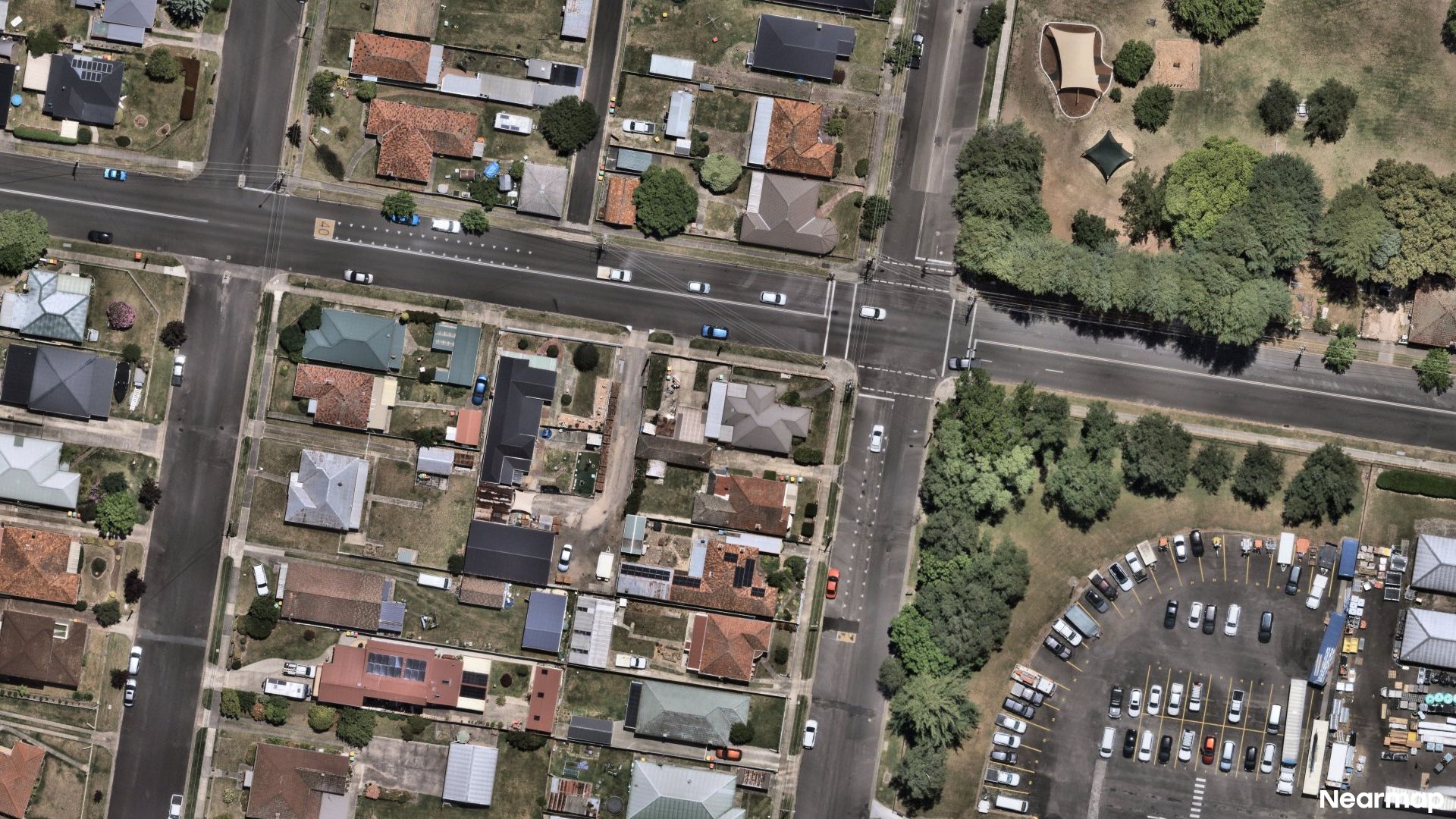 Vertical aerial view