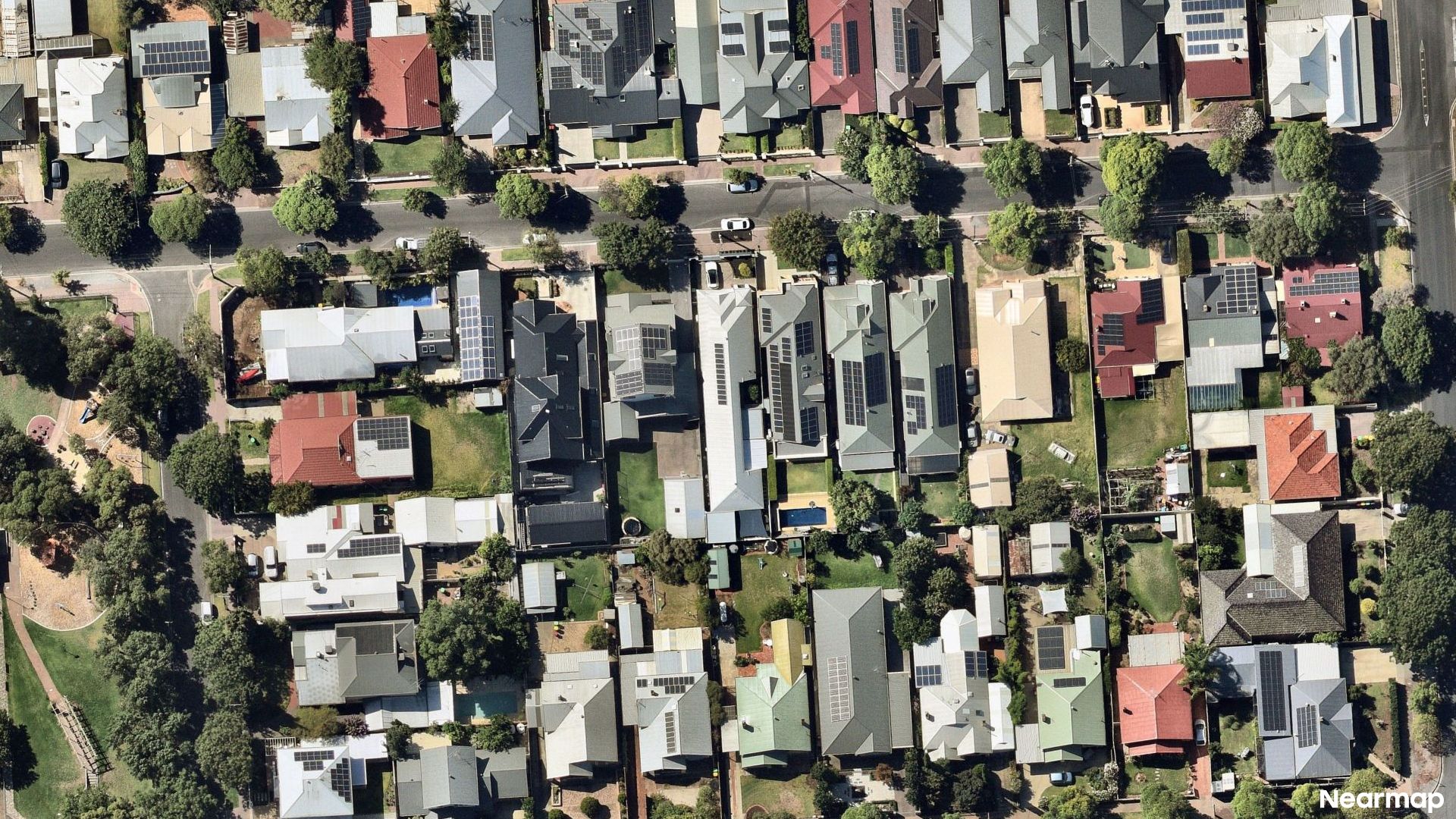 Vertical aerial view