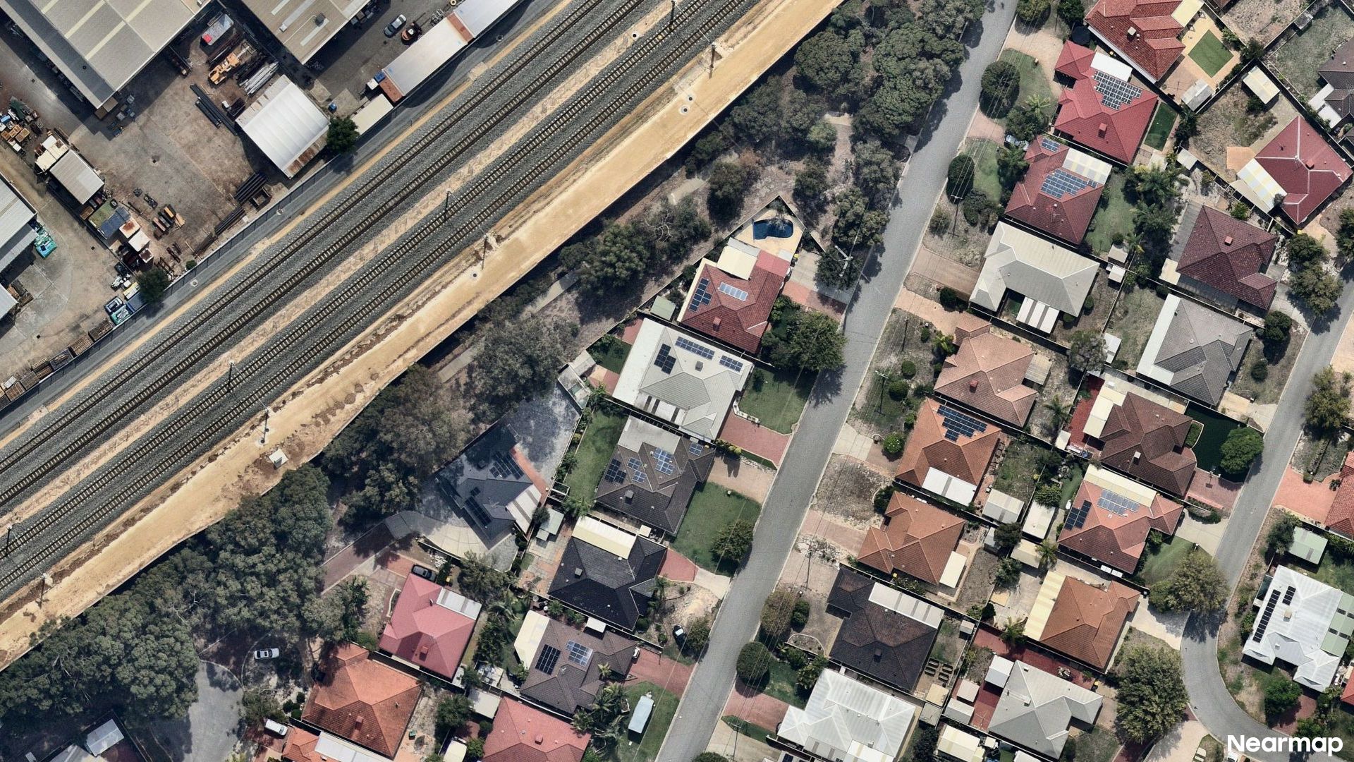 Vertical aerial view