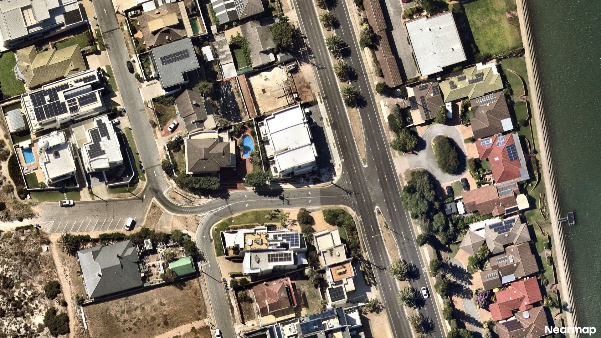 Vertical aerial view