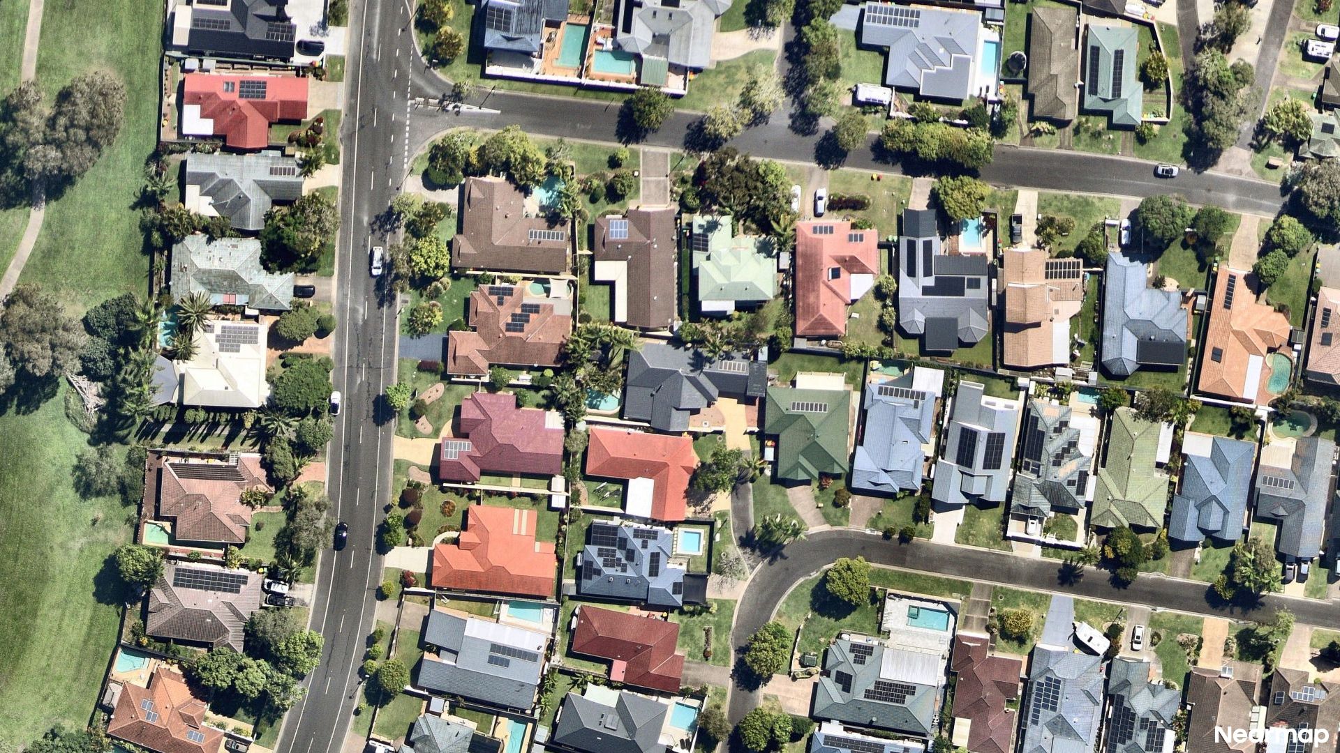 Vertical aerial view