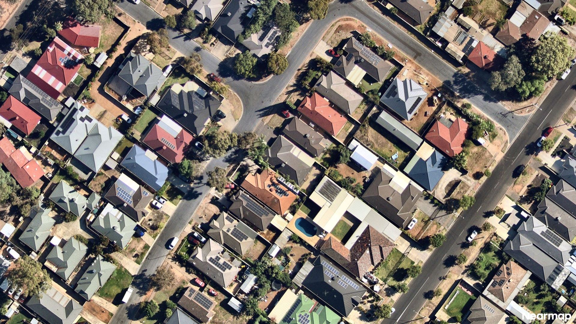 Vertical aerial view