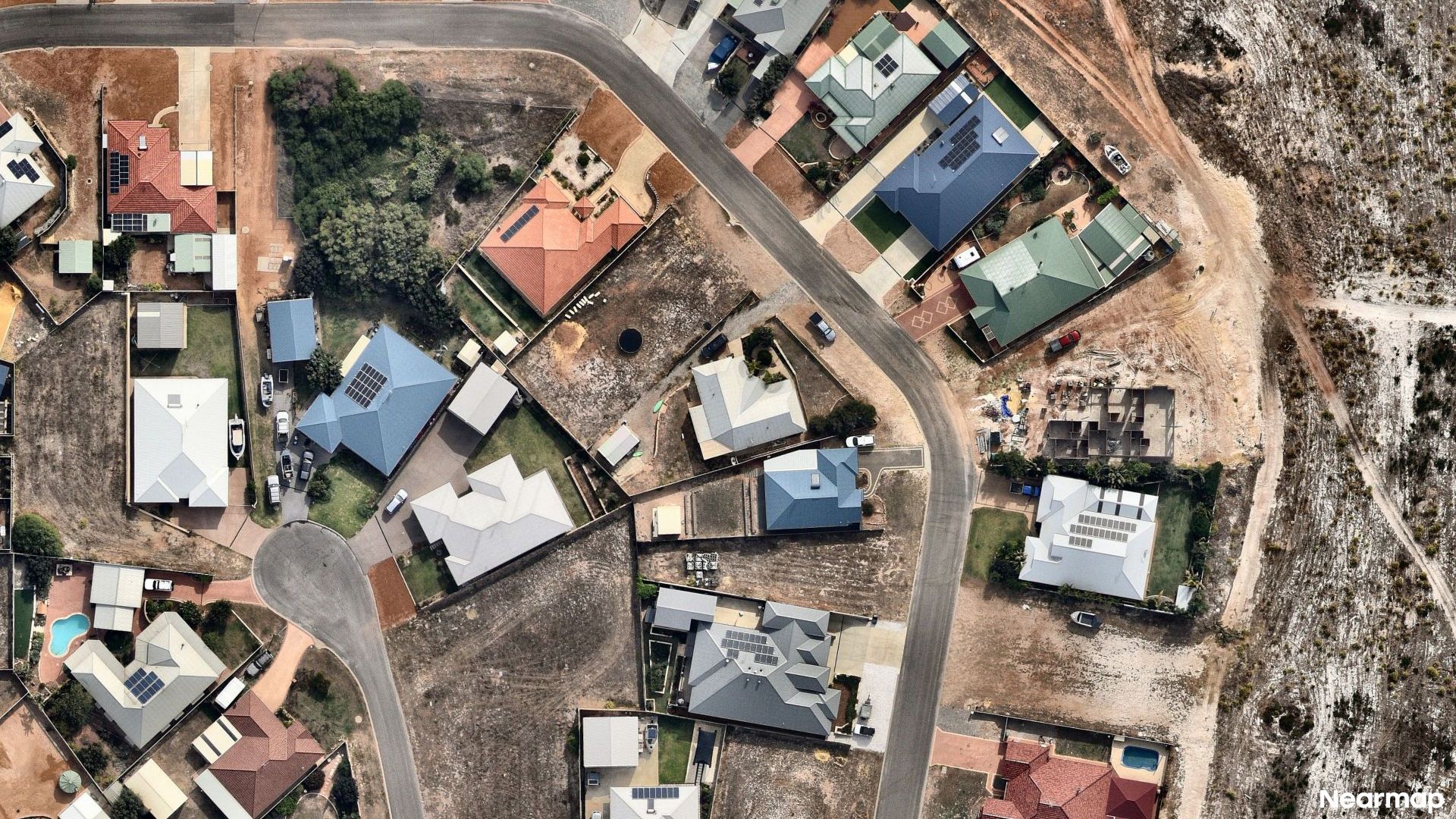 Vertical aerial view
