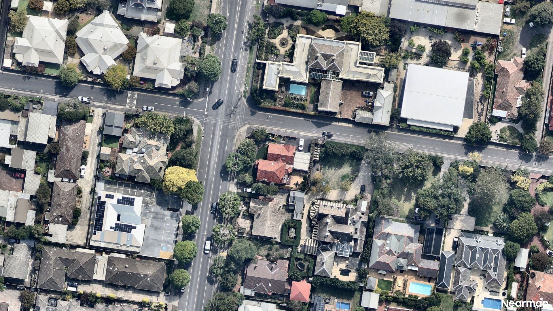 Vertical aerial view