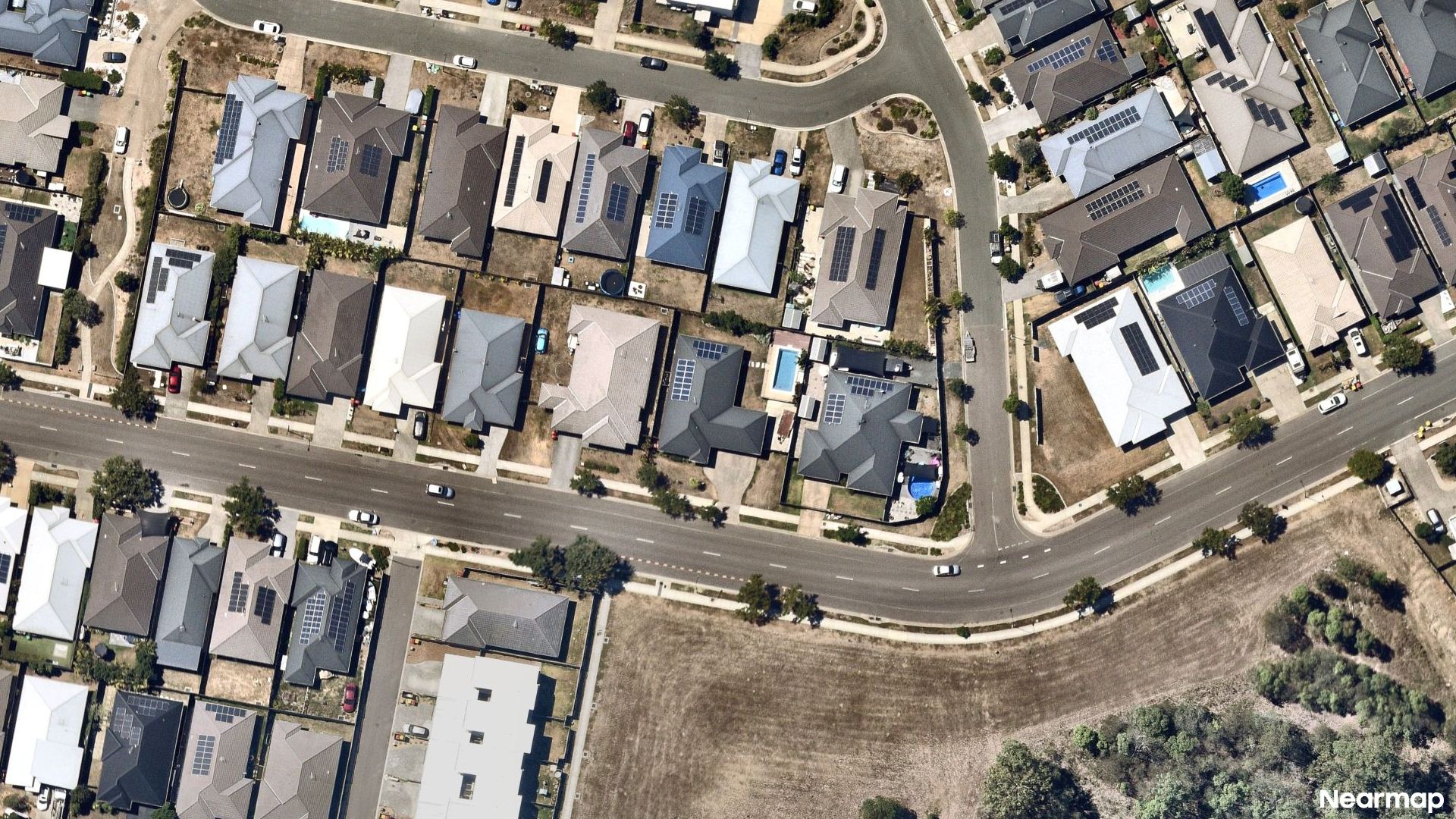 Vertical aerial view