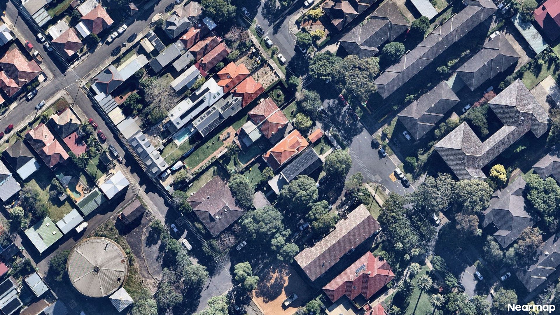 Vertical aerial view