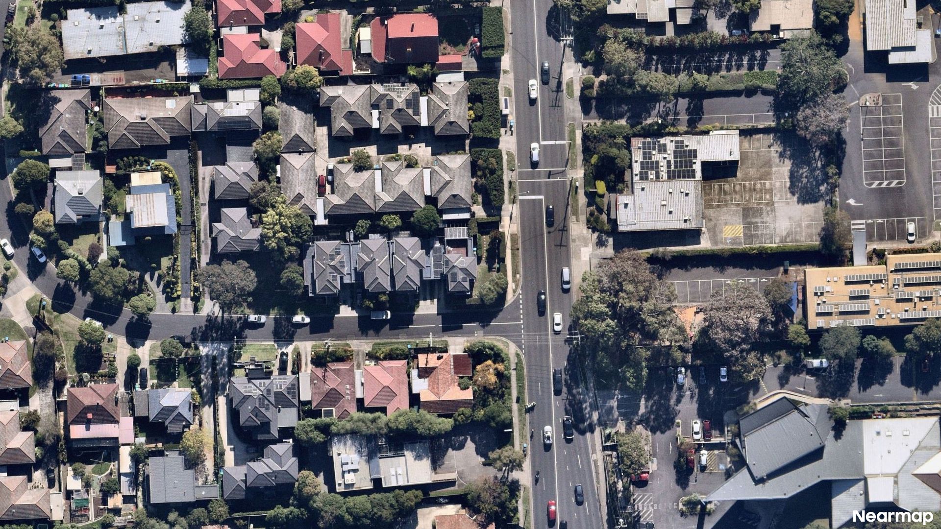 Vertical aerial view