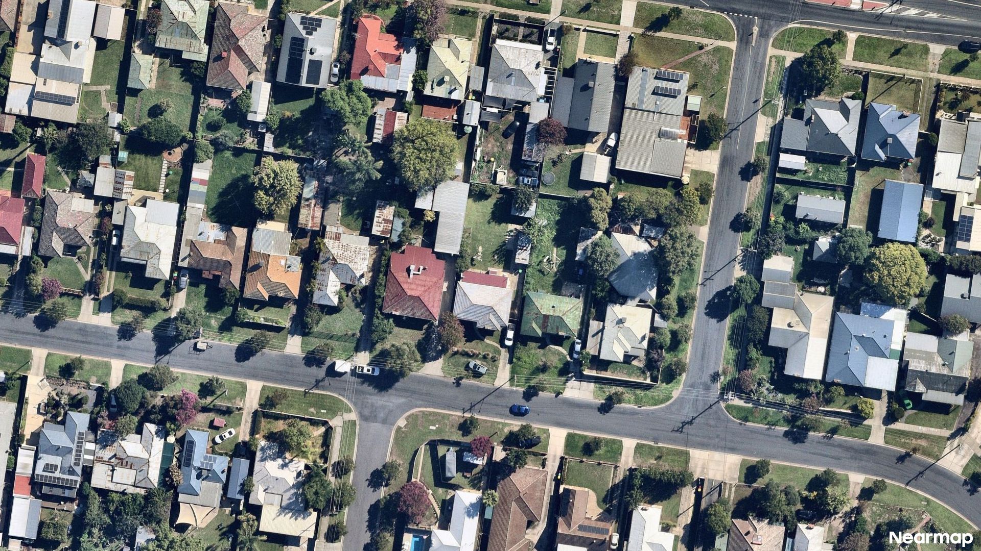 Vertical aerial view
