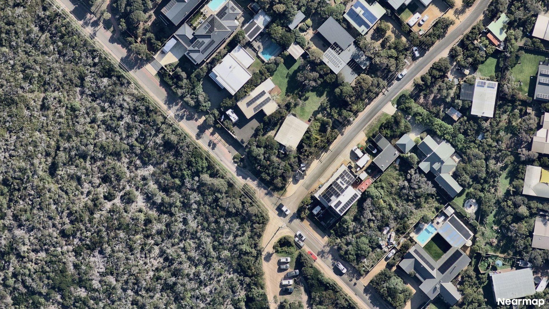 Vertical aerial view