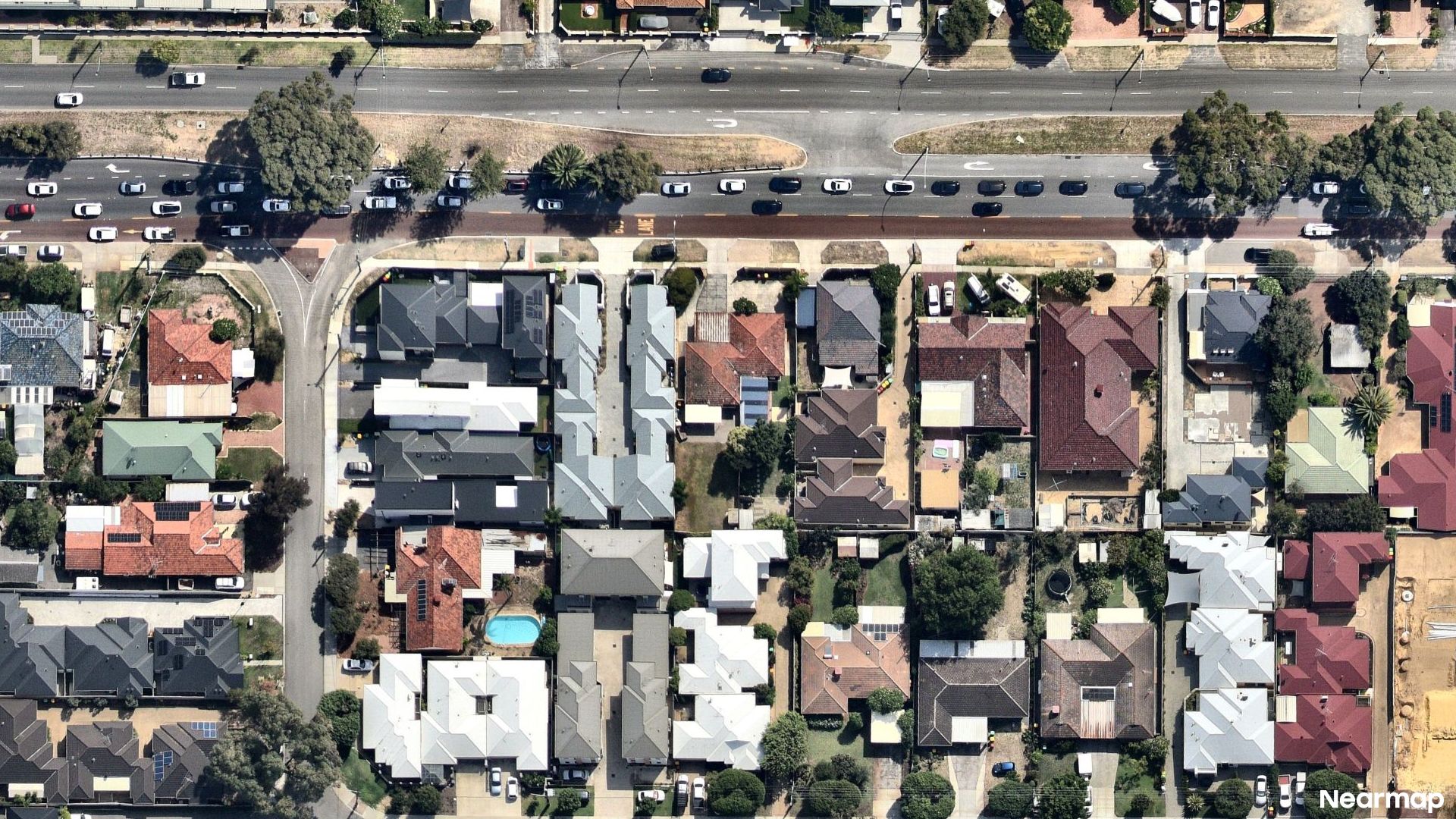 Vertical aerial view