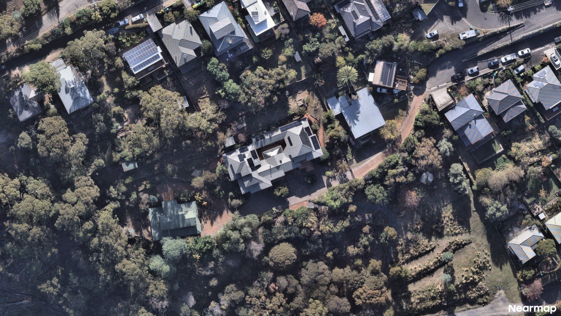 Vertical aerial view