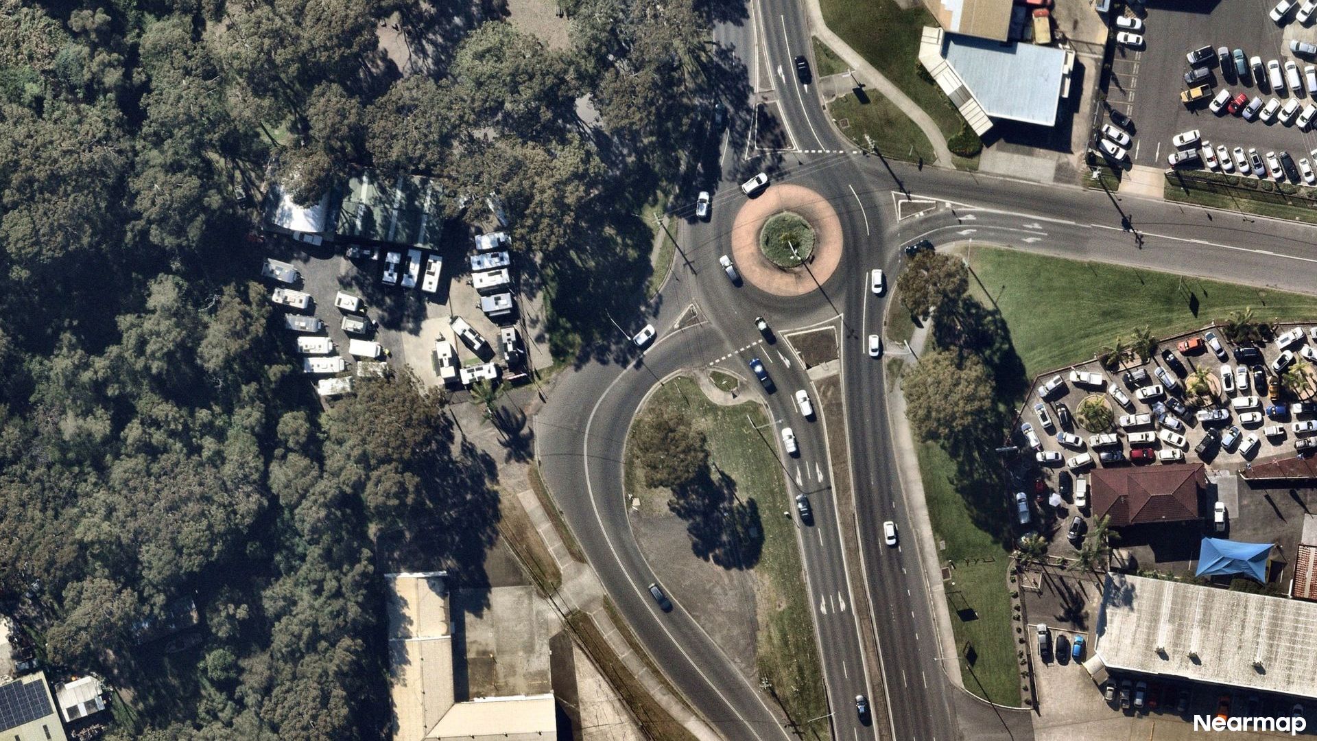 Vertical aerial view