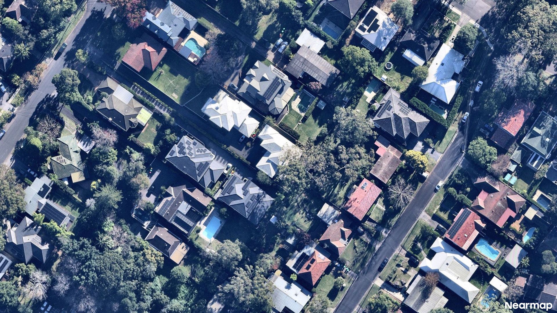 Vertical aerial view