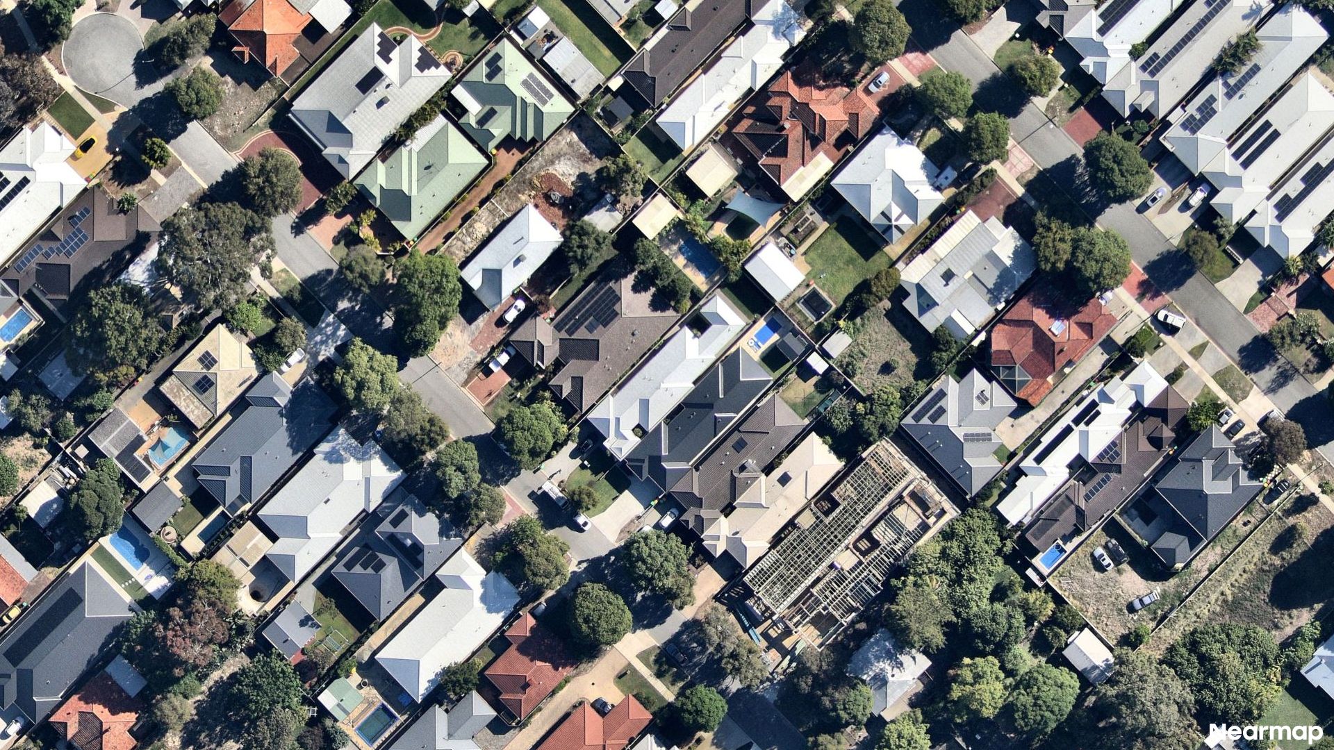 Vertical aerial view