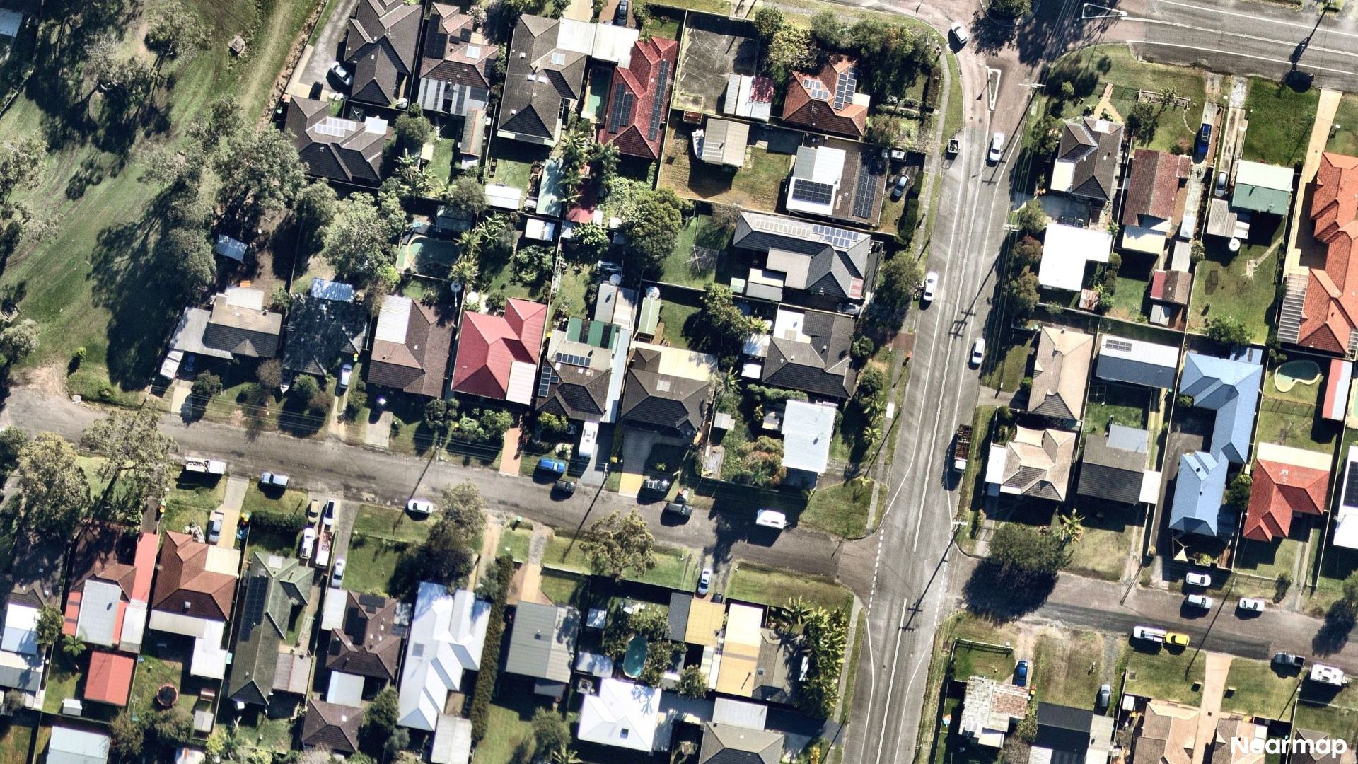Vertical aerial view
