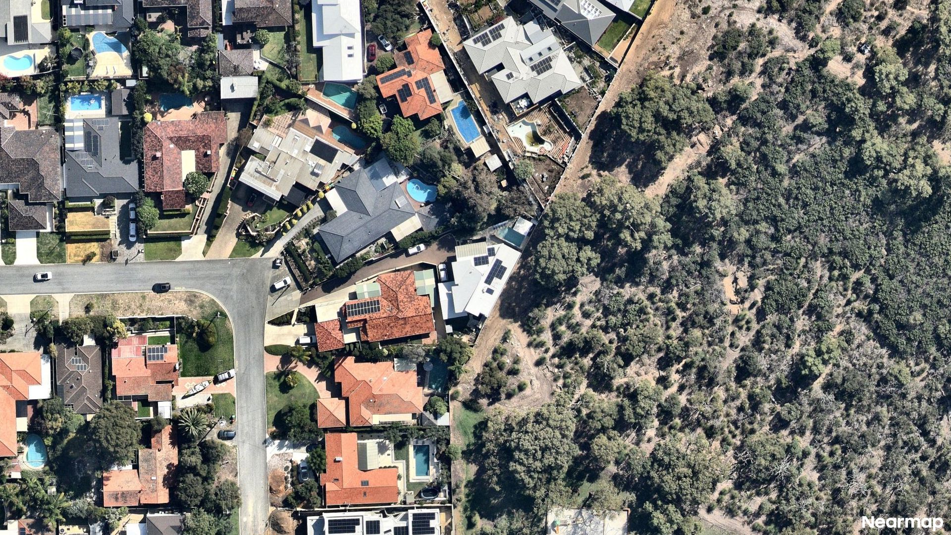 Vertical aerial view