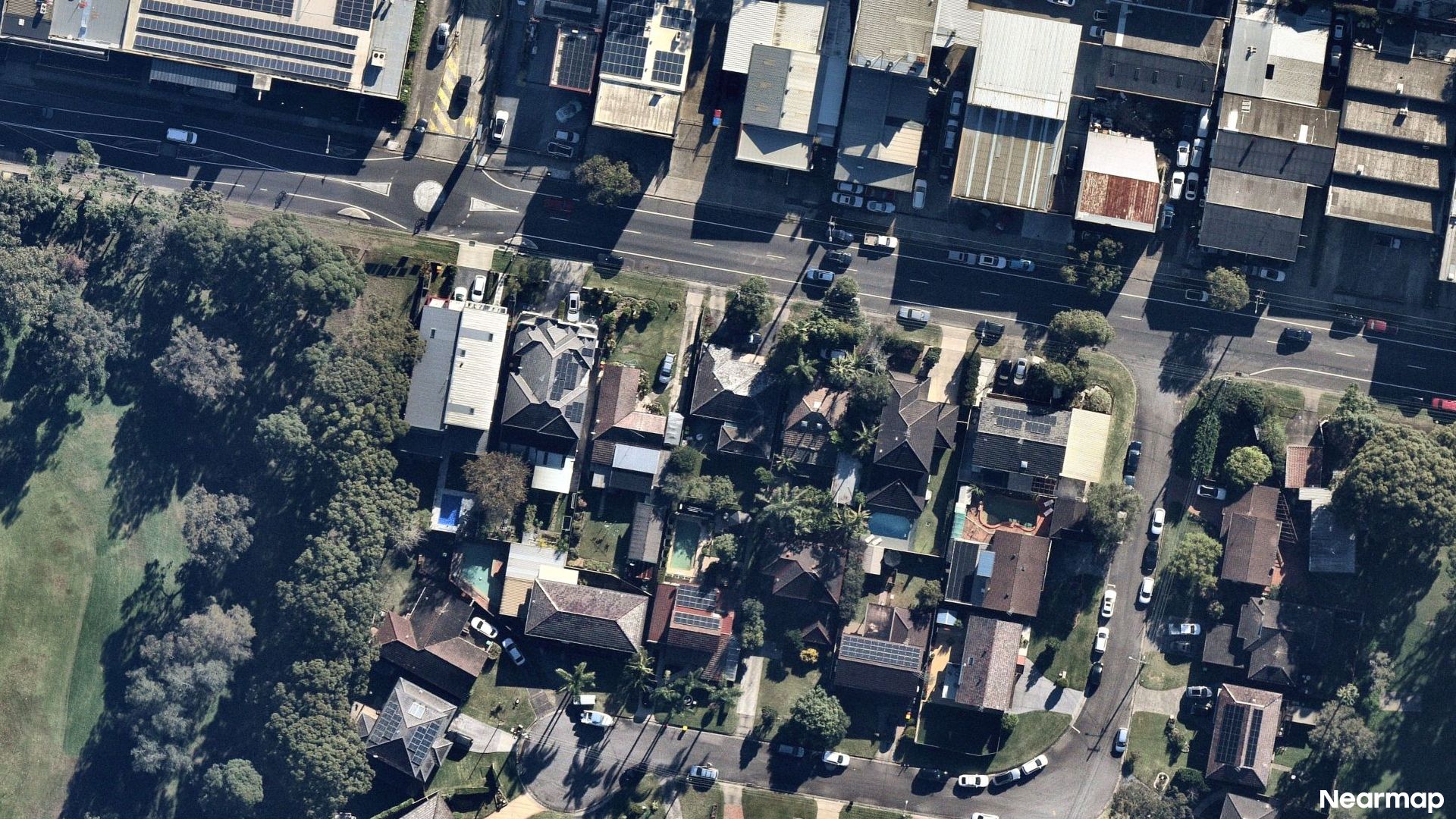 Vertical aerial view