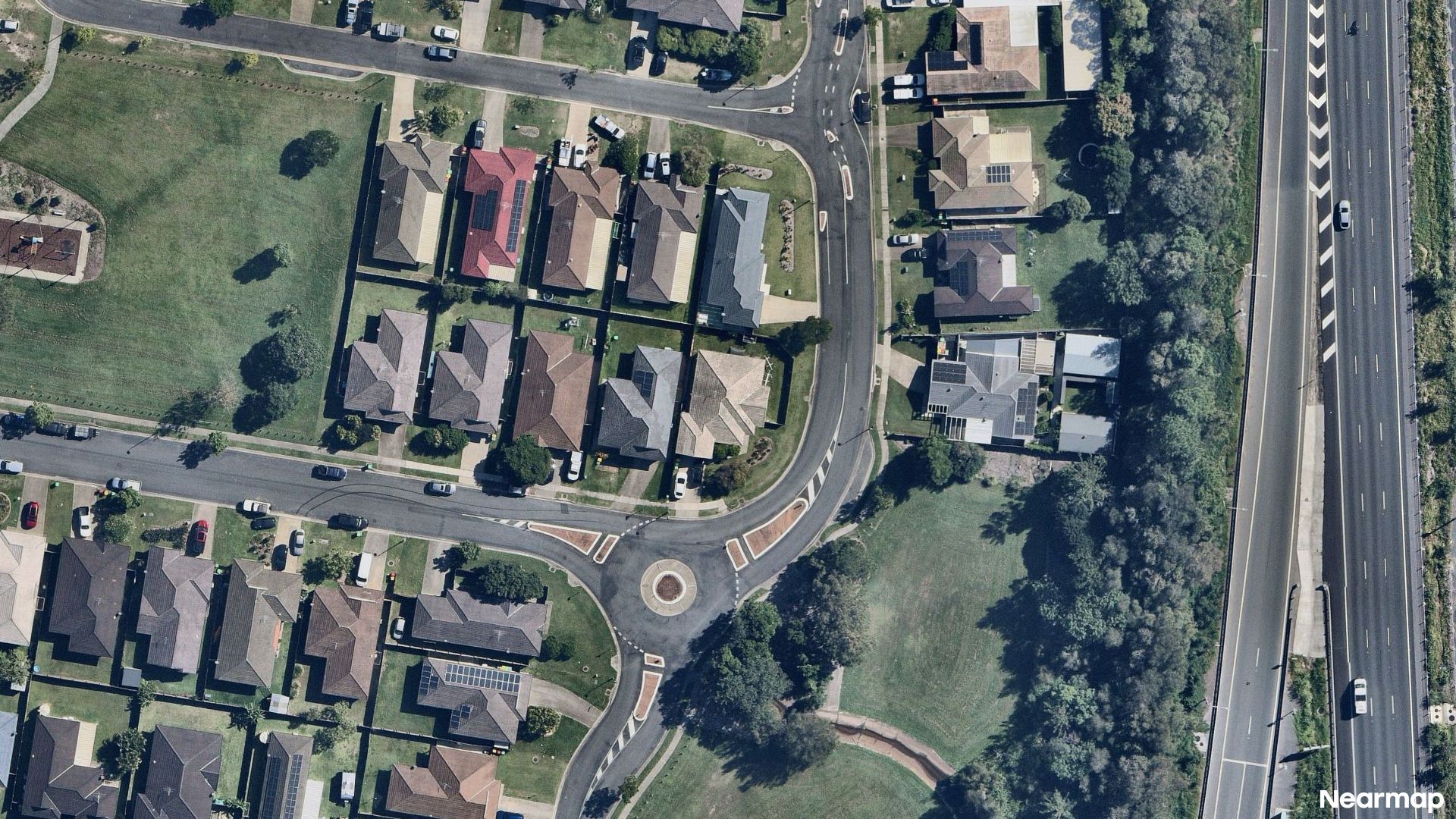 Vertical aerial view