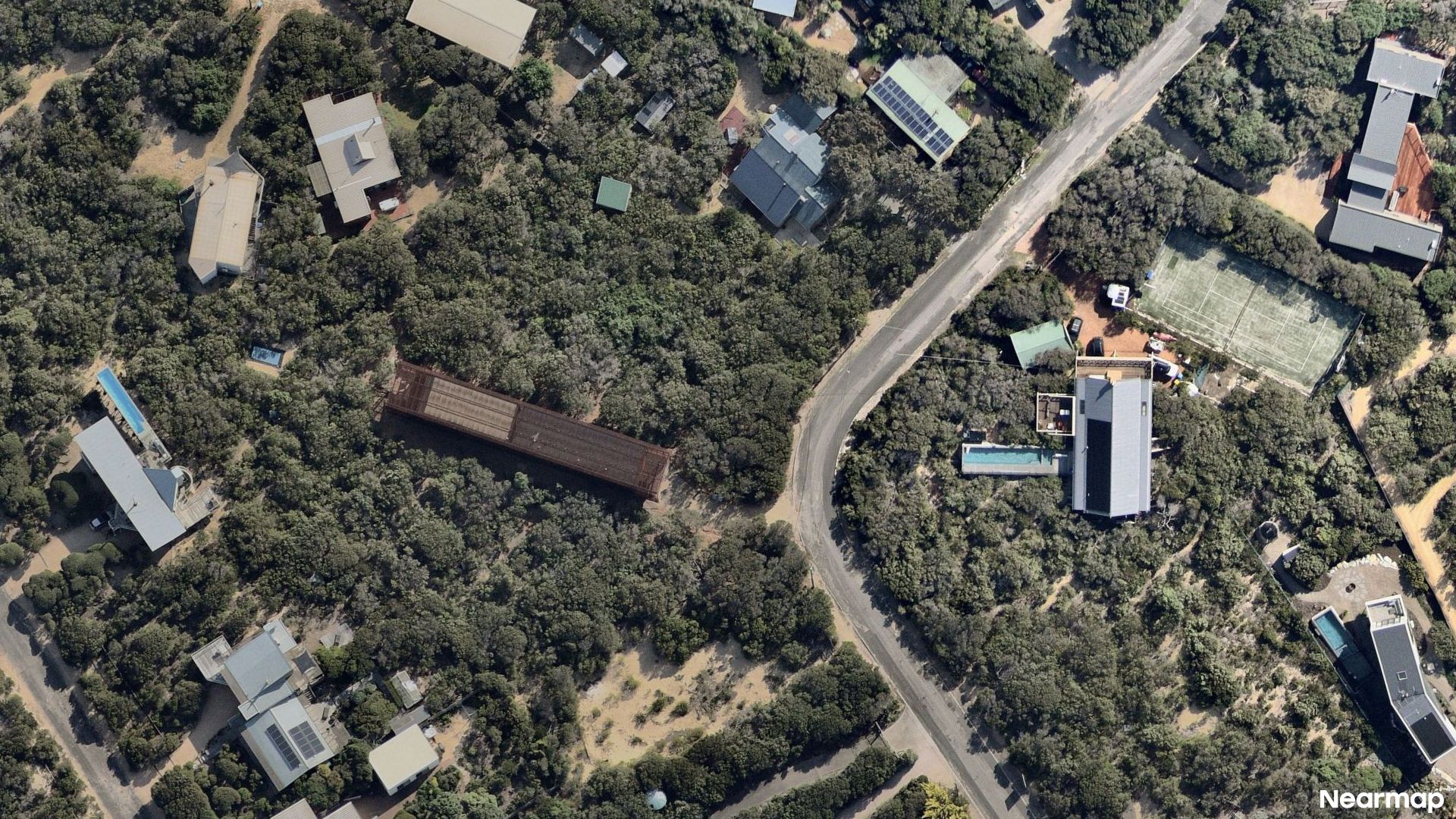 Vertical aerial view
