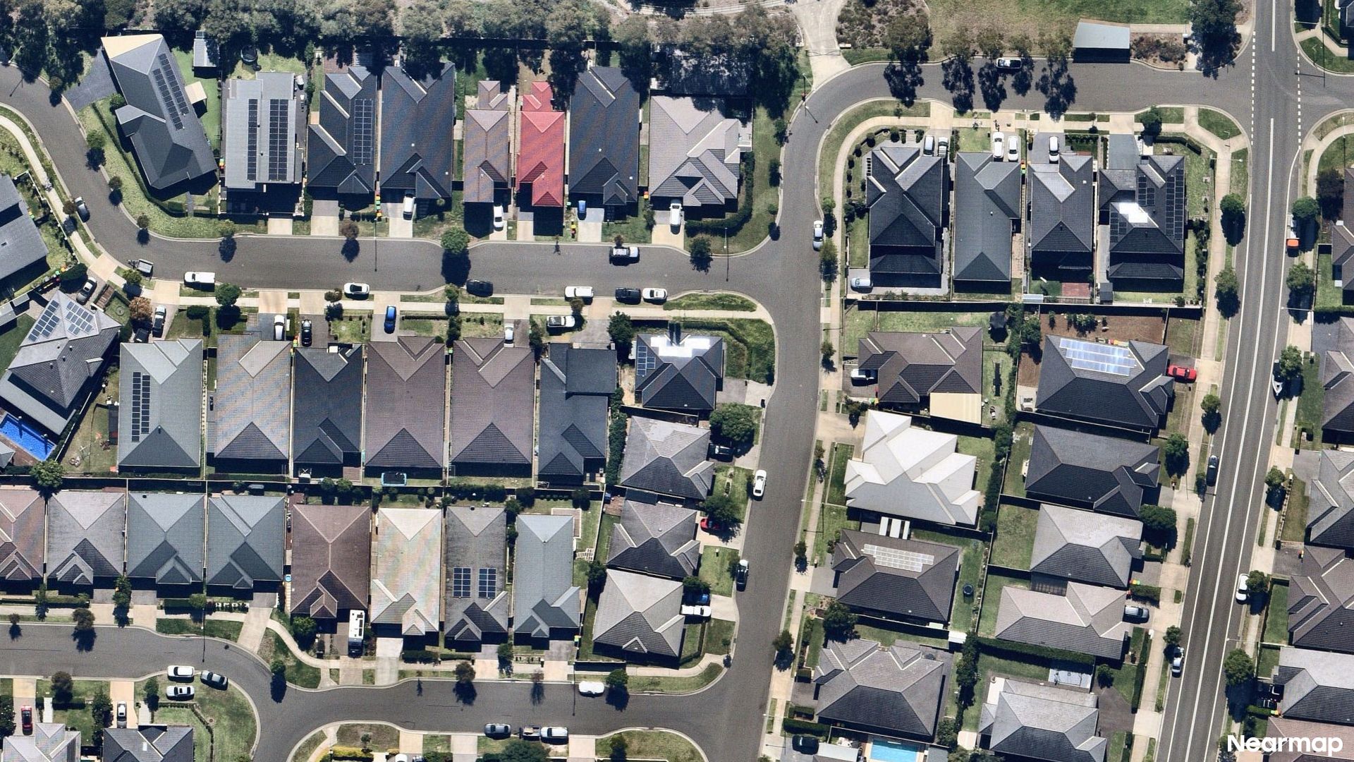 Vertical aerial view
