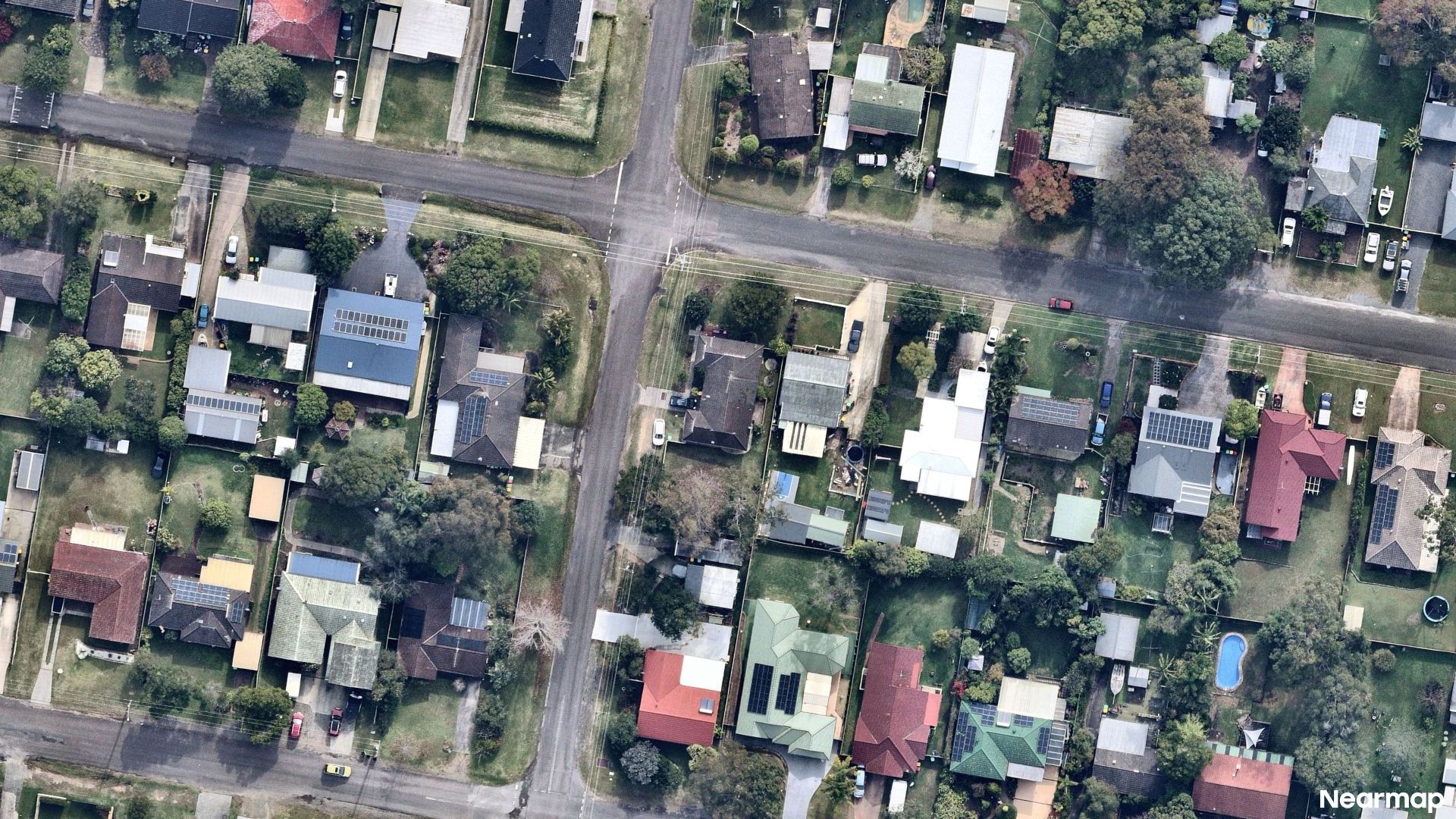 Vertical aerial view