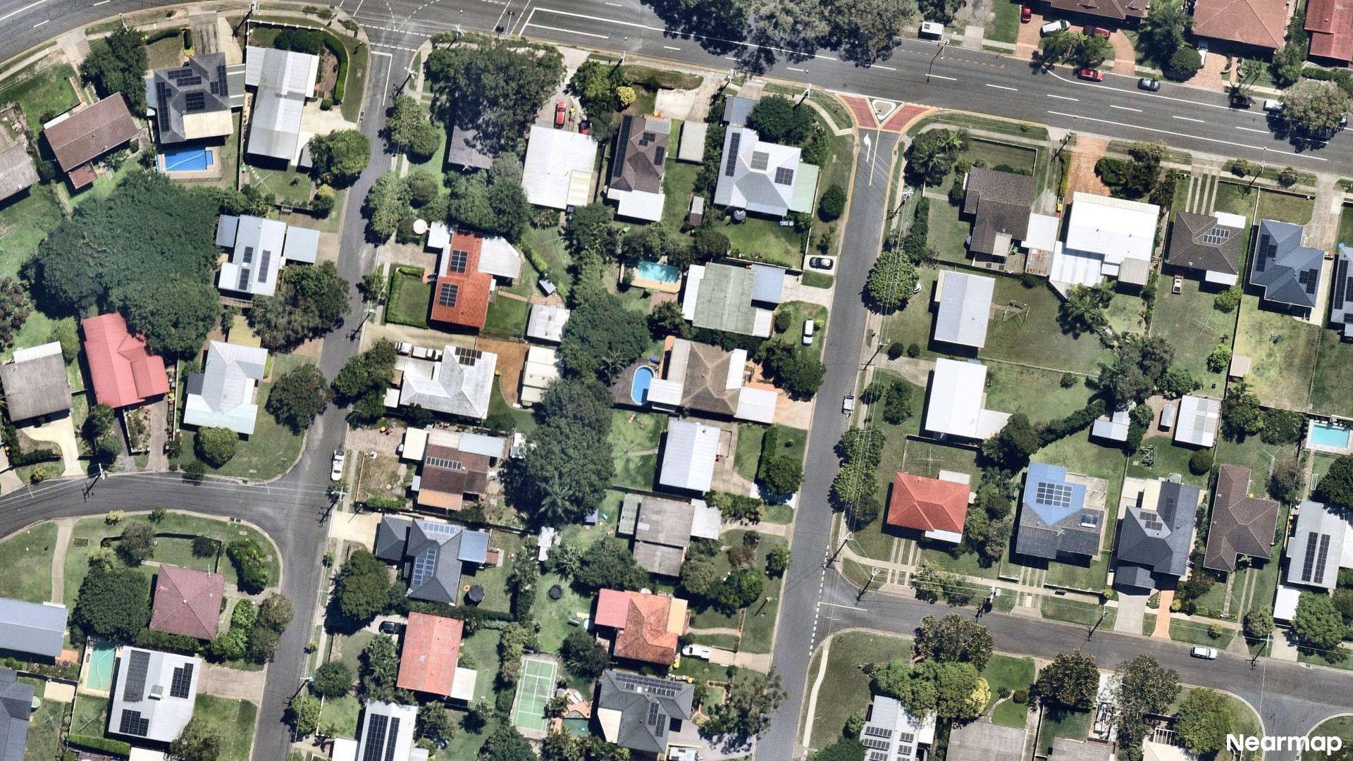 Vertical aerial view