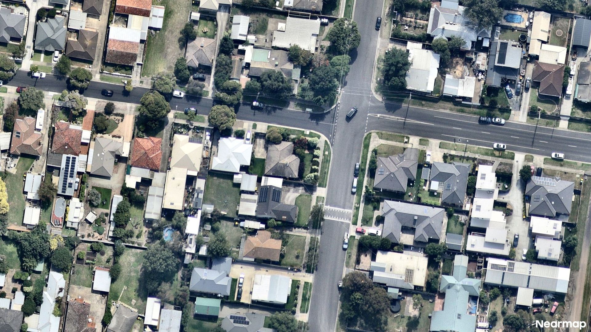 Vertical aerial view