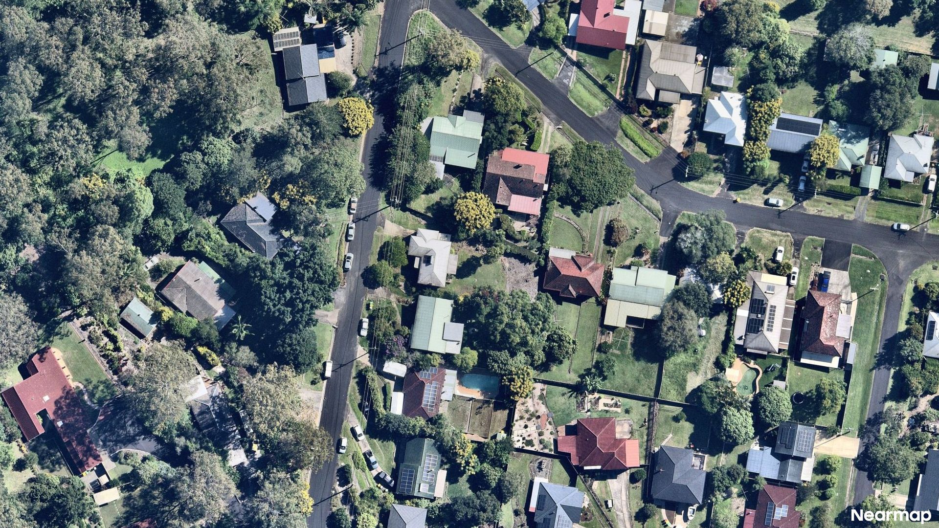 Vertical aerial view