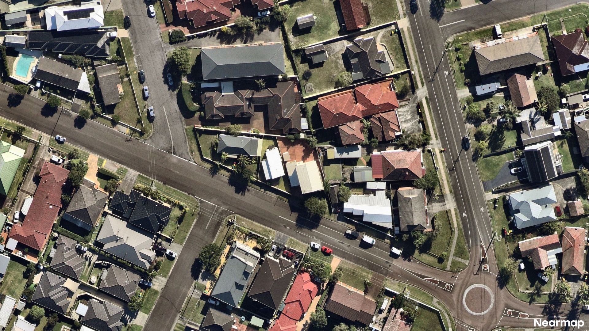 Vertical aerial view