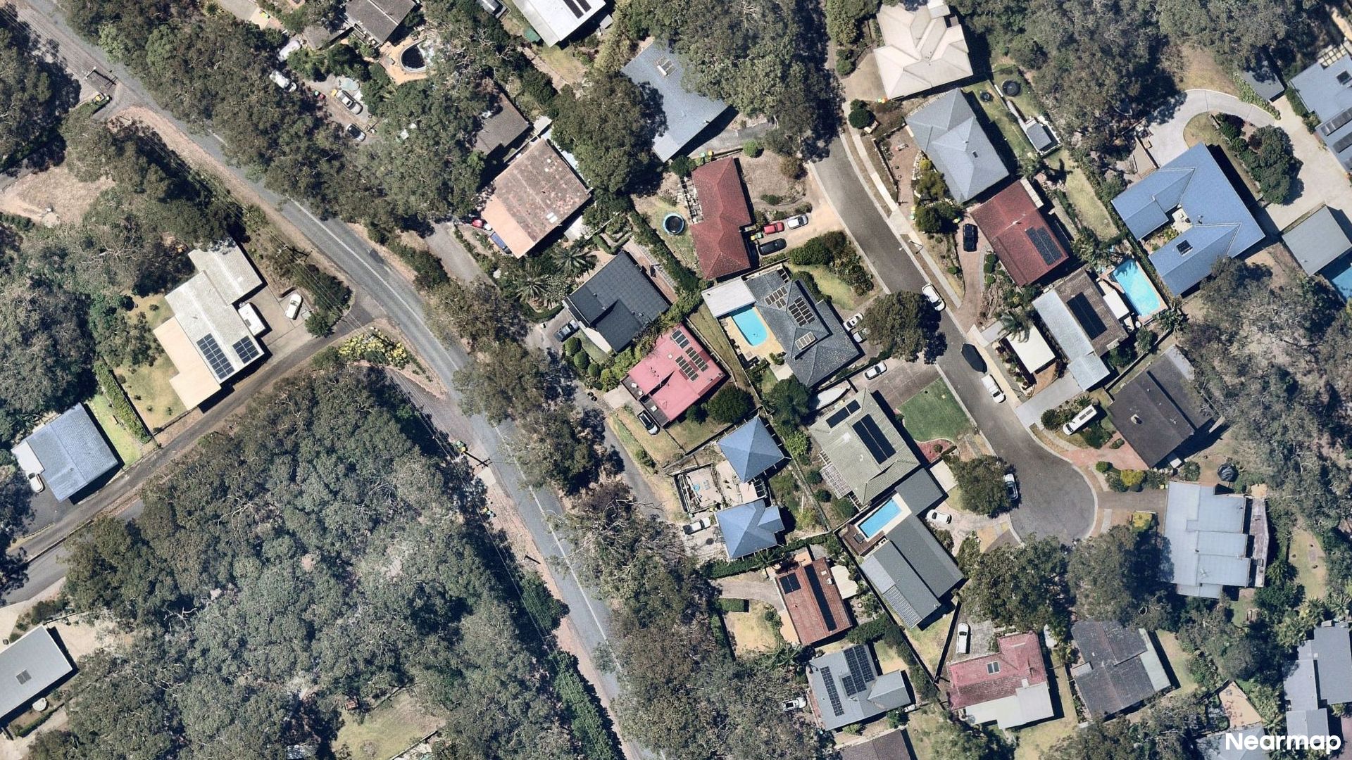 Vertical aerial view