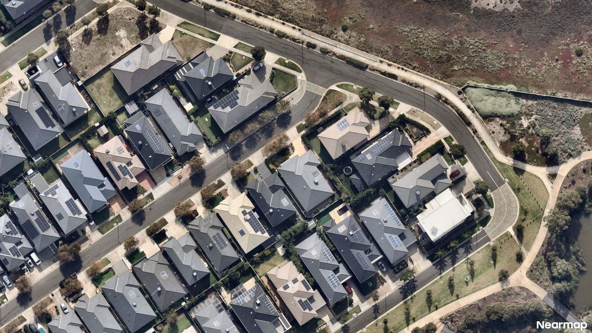Vertical aerial view