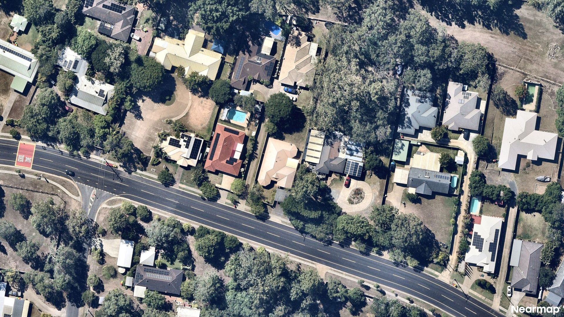 Vertical aerial view