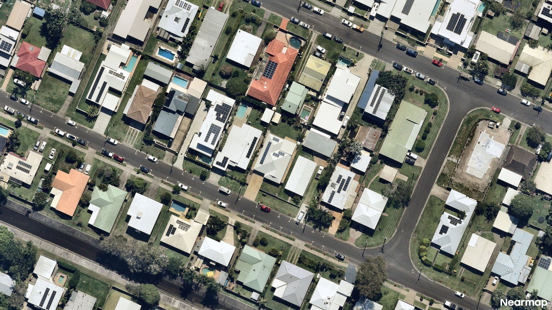 Vertical aerial view
