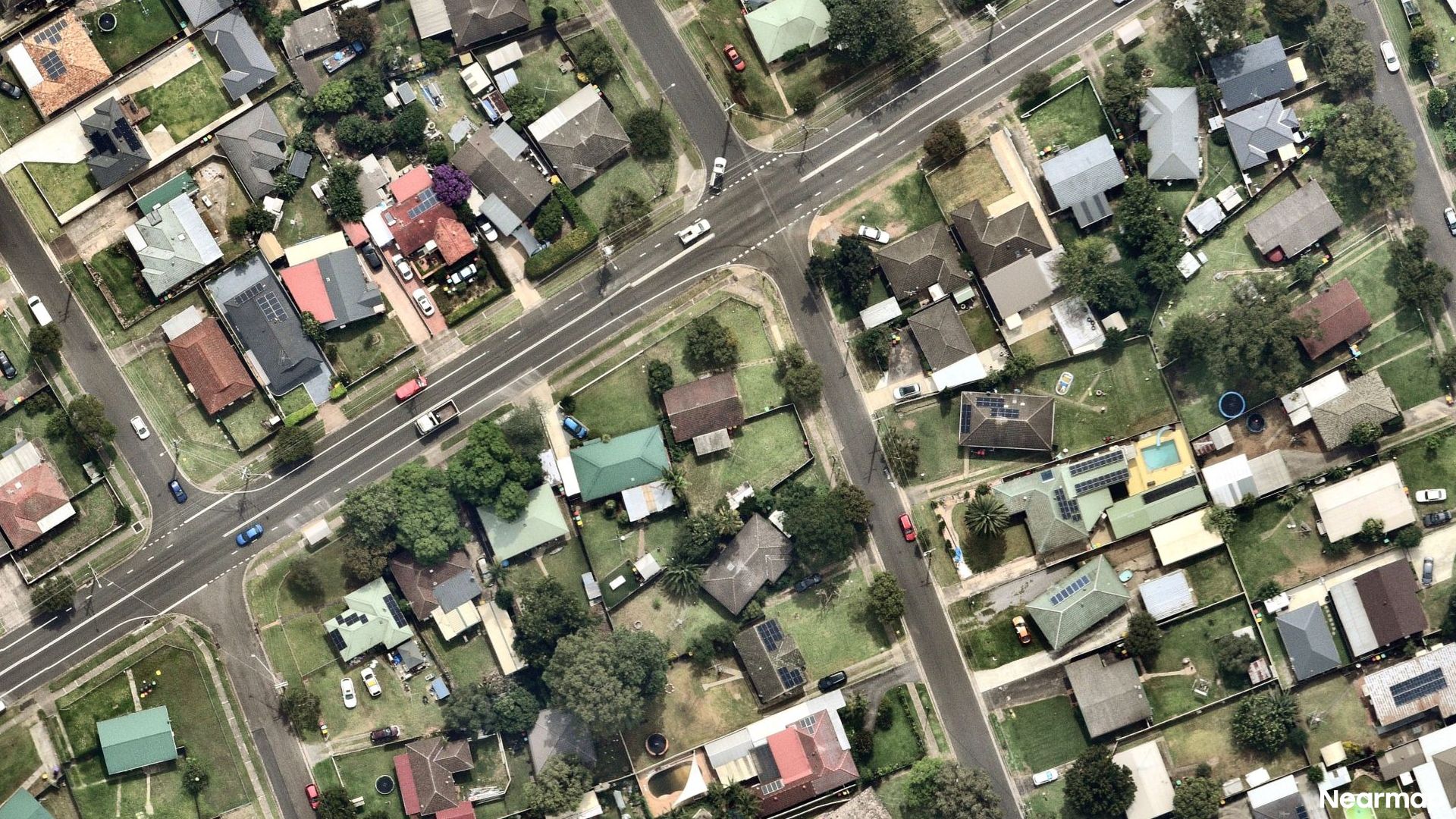 Vertical aerial view