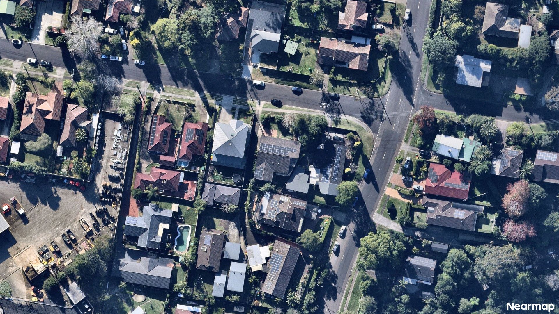 Vertical aerial view