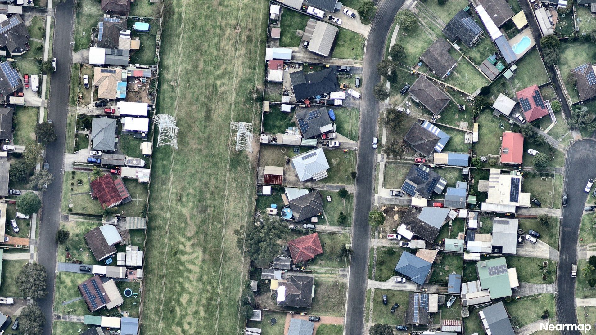 Vertical aerial view