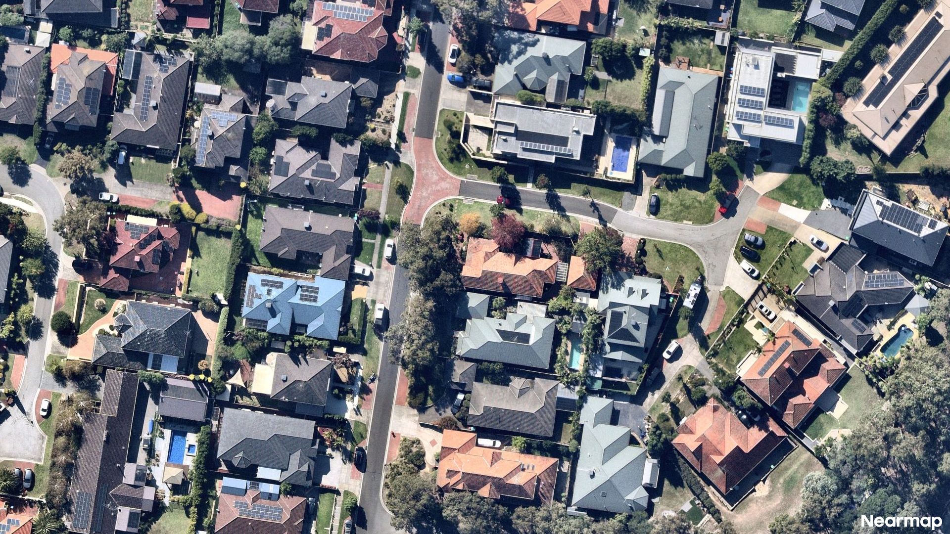 Vertical aerial view