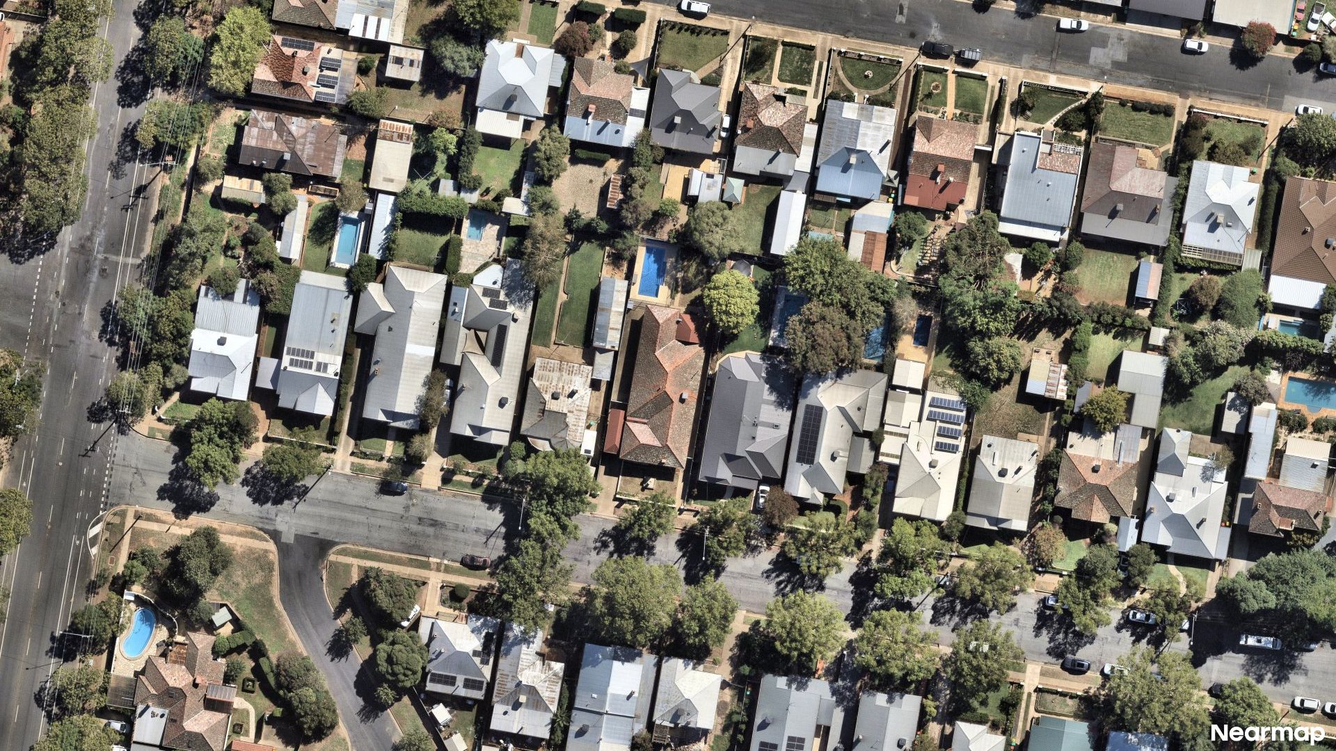 Vertical aerial view