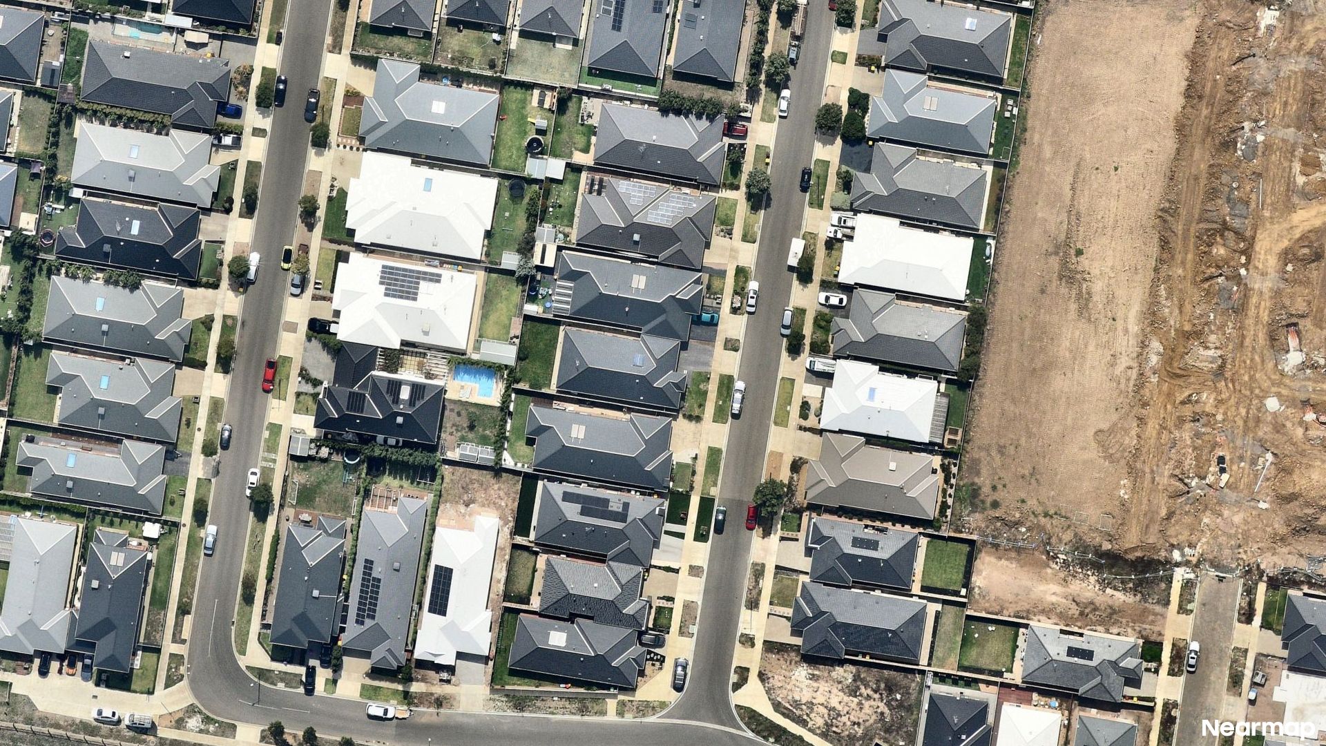 Vertical aerial view