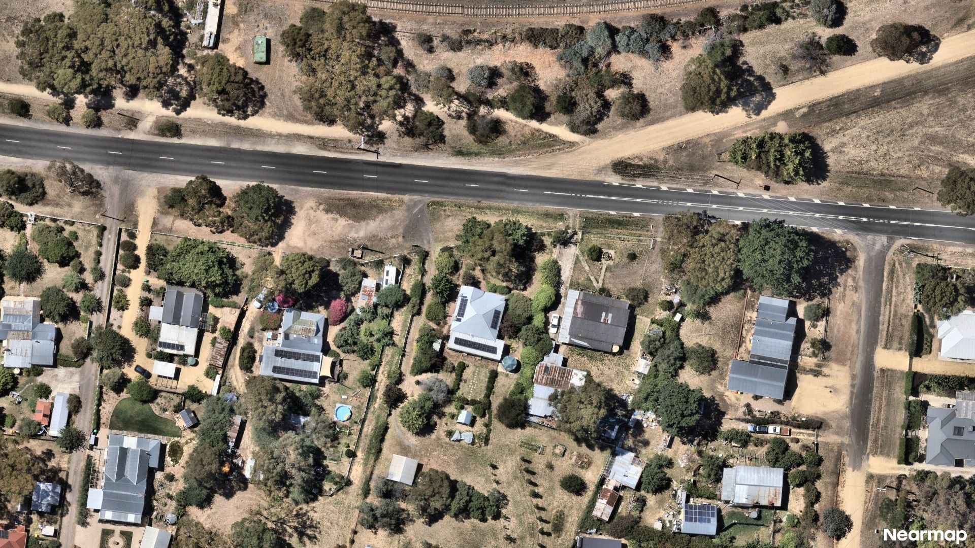 Vertical aerial view
