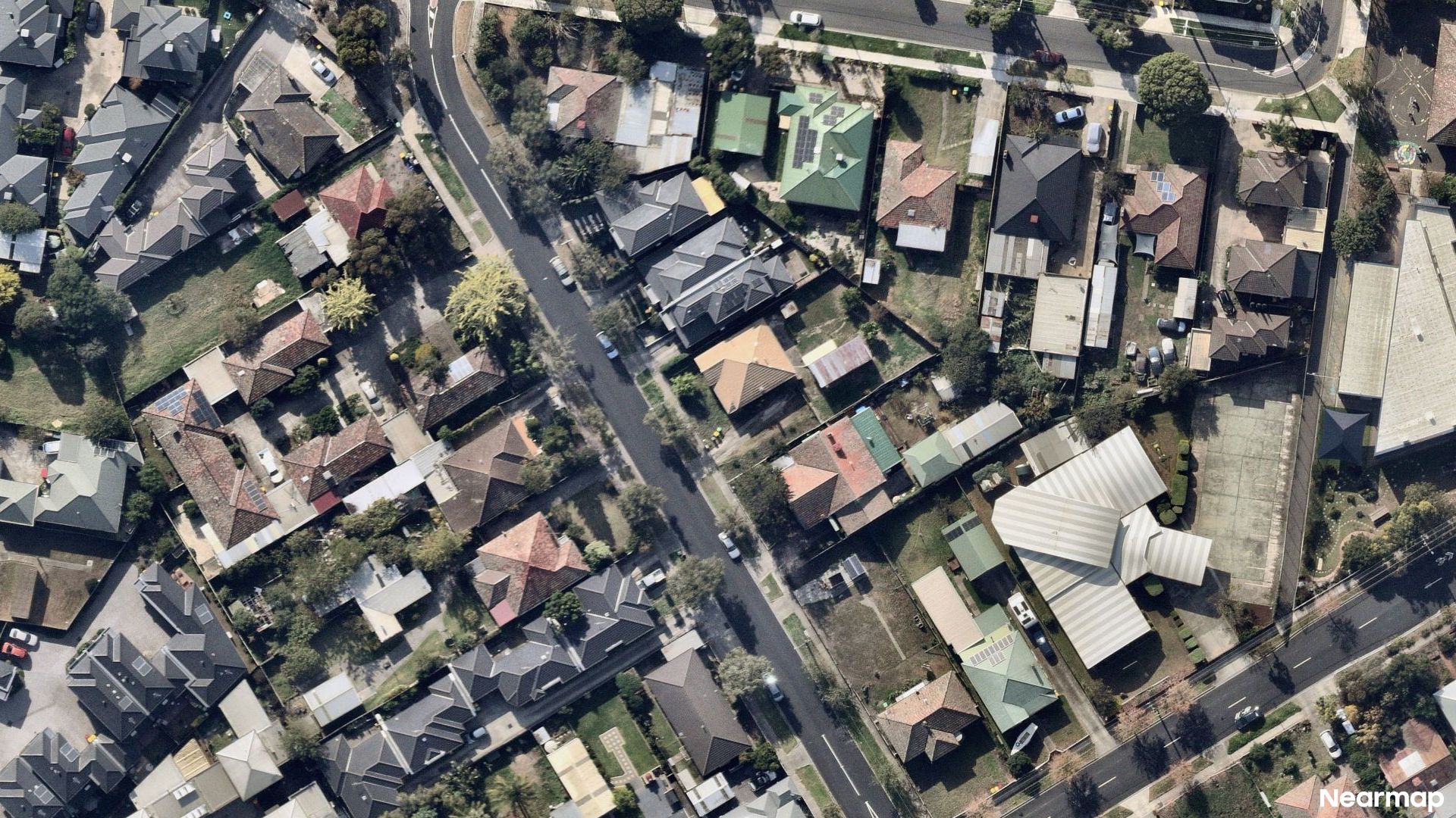 Vertical aerial view